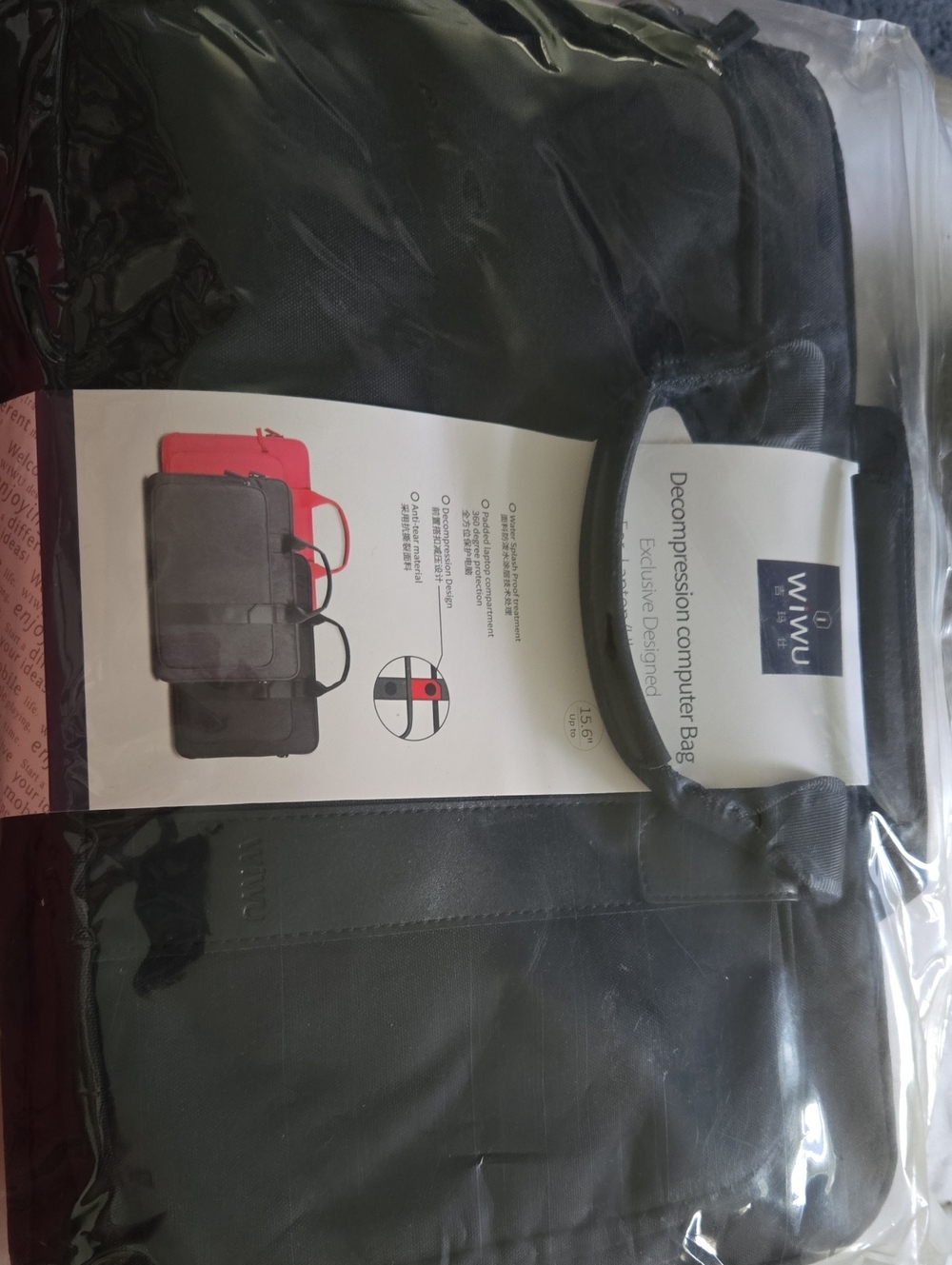 Black Laptop Bag for Women - 15.6" Professional Sleeve